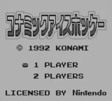 Image n° 1 - screenshots  : Konami Ice Hockey